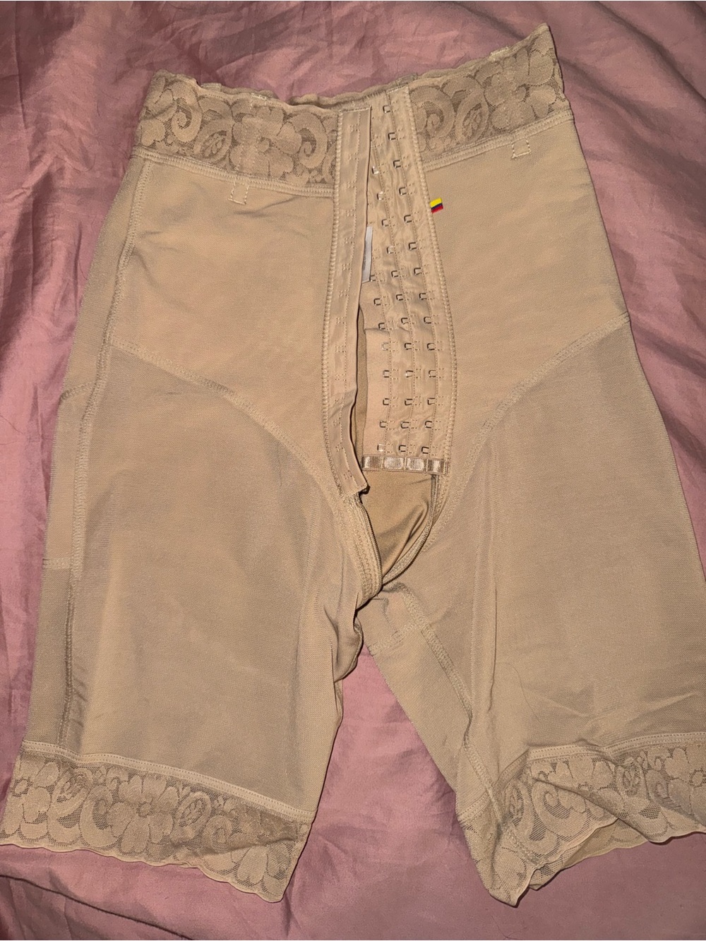 Tissuni Colombian High-Waist Faja Shaping Shorts - Nude